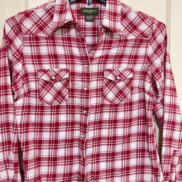 Eddie‎ Bauer women’s flannel/Medium - Picture 3 of 9
